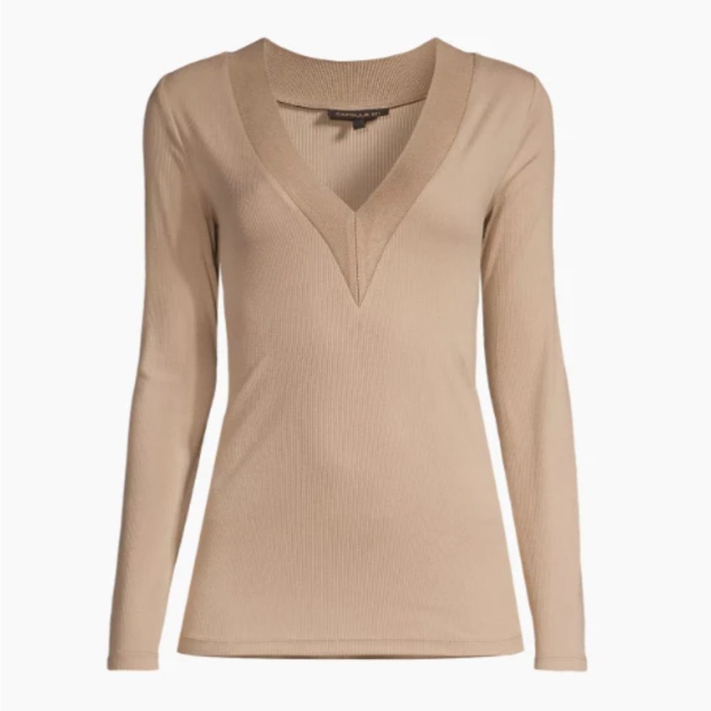 Capsule 121 The Aries Top Ling Sleeve V Neck Small